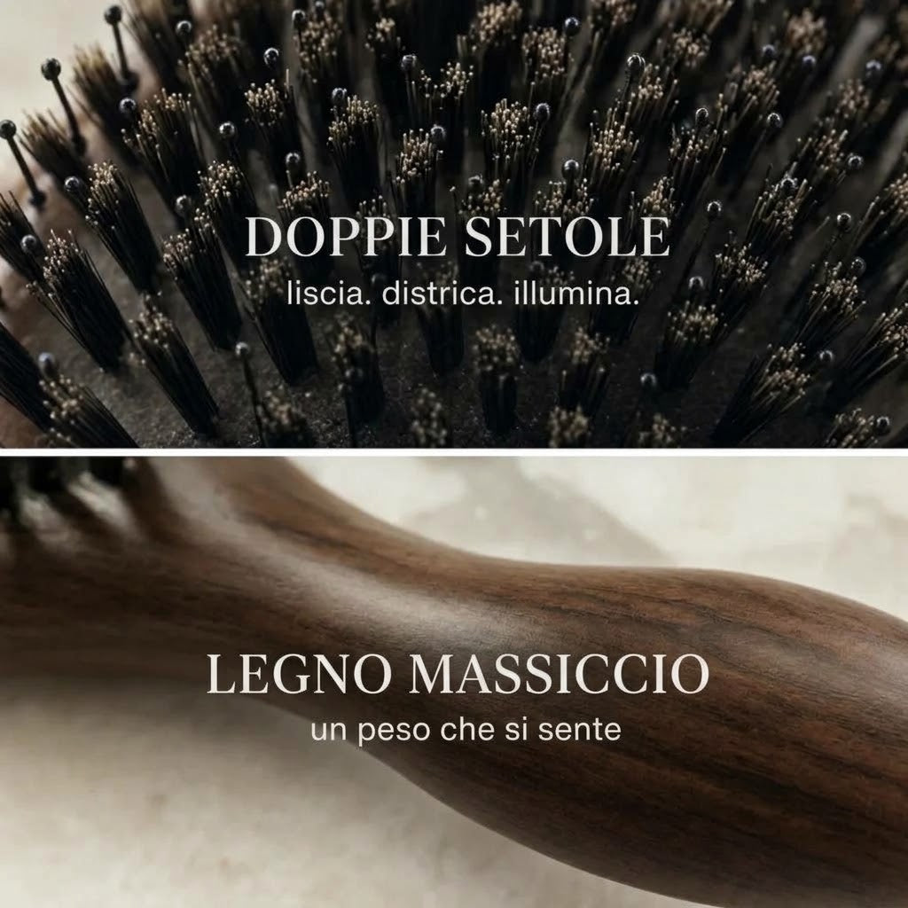 Sunnella™ Spazzola in setole di cinghiale “Secondo giorno” – Radici fresche più a lungo per capelli fini e grassi